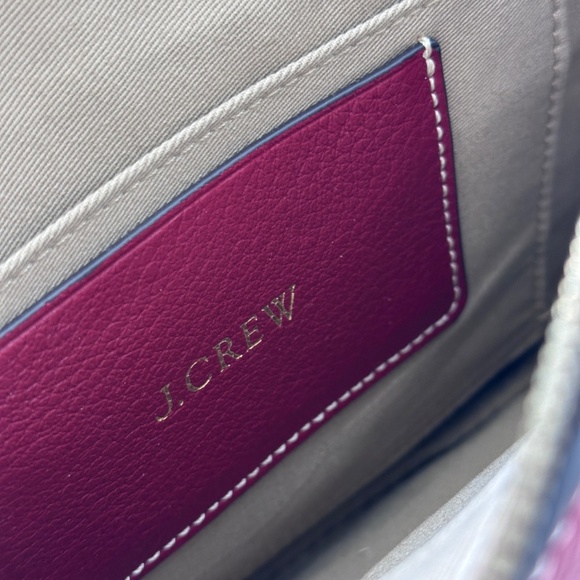 Brand New J. Crew Signet Flap Crossbody Bag in Burgundy - Picture 3 of 5
